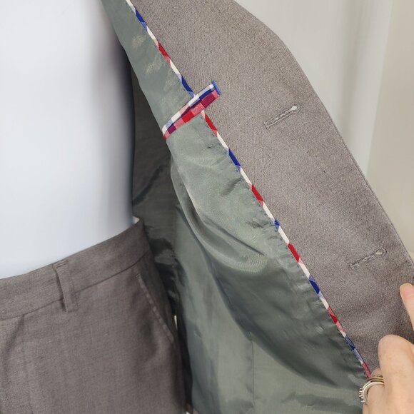 Boy's Fore!! Axel & Hudson Grey Gray Suit Easter Size 11/12 Pants Blazer Set - Picture 5 of 11